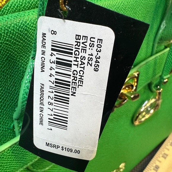 Bebe Bright Green Evie Satchel - Picture 4 of 4